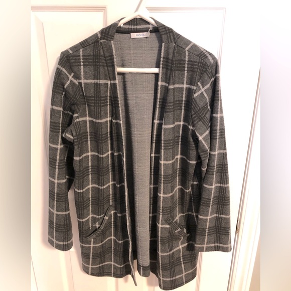 Grey Striped Coatigan - Picture 1 of 6